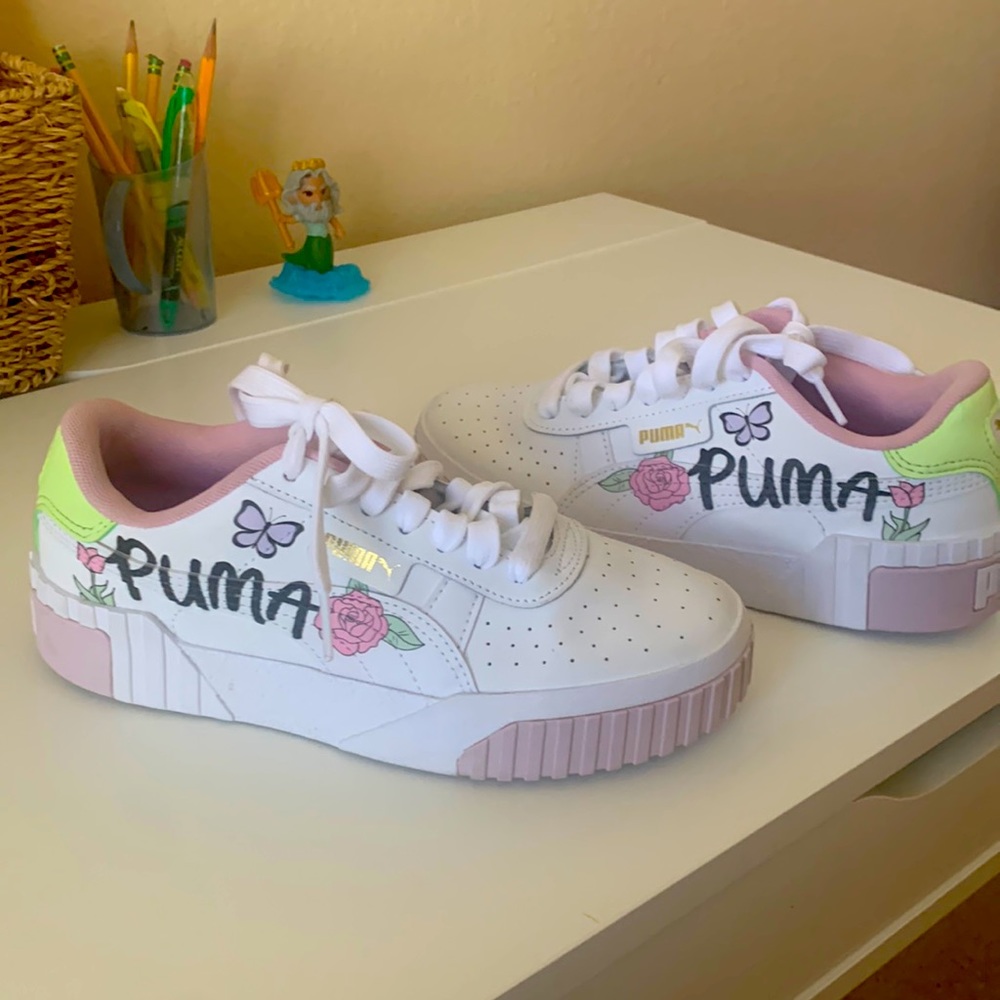 New Pumas girls sneakers.